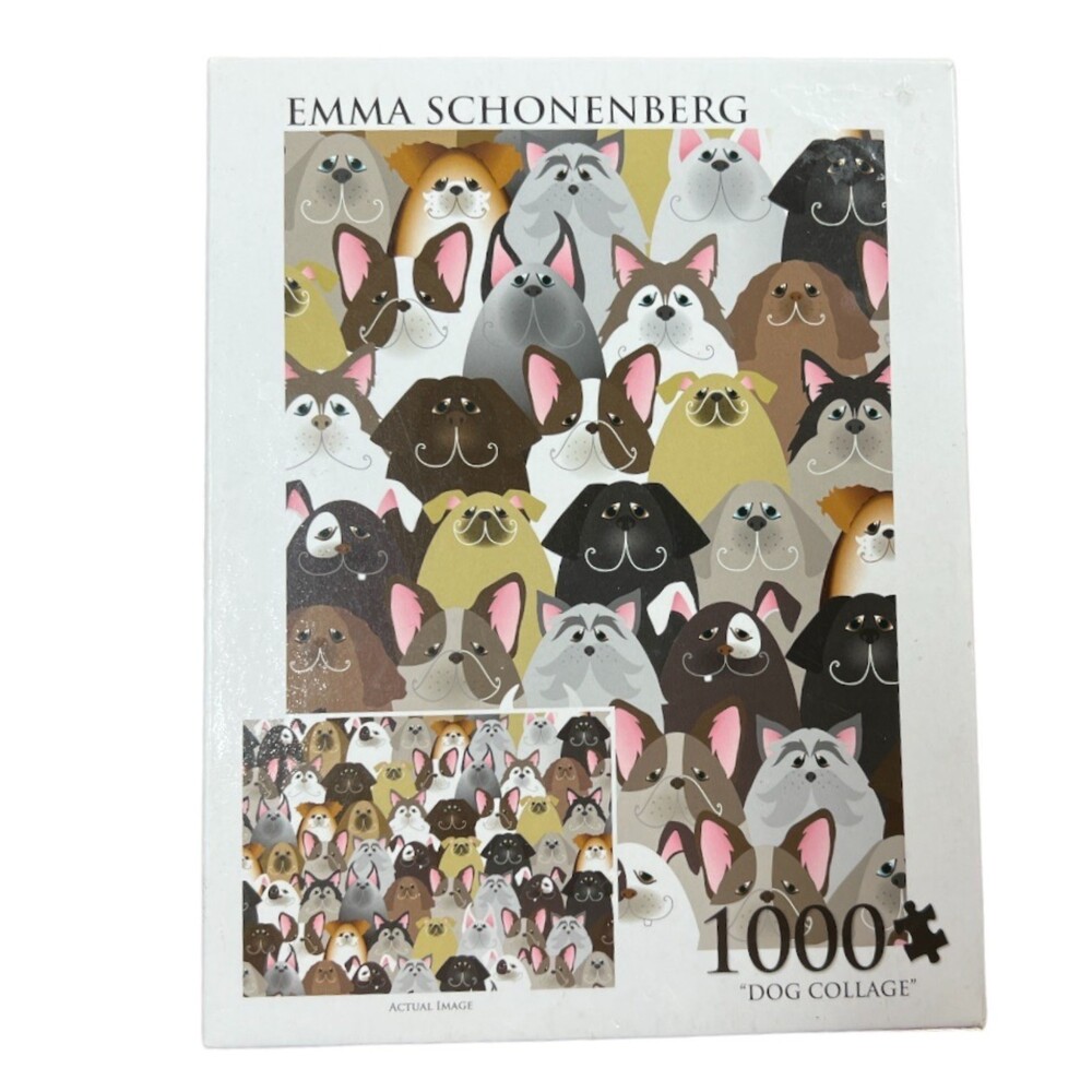Jigsaw Puzzle Dog Collage 1000 pieces Emma Schonenberg Animal Pet cartoon